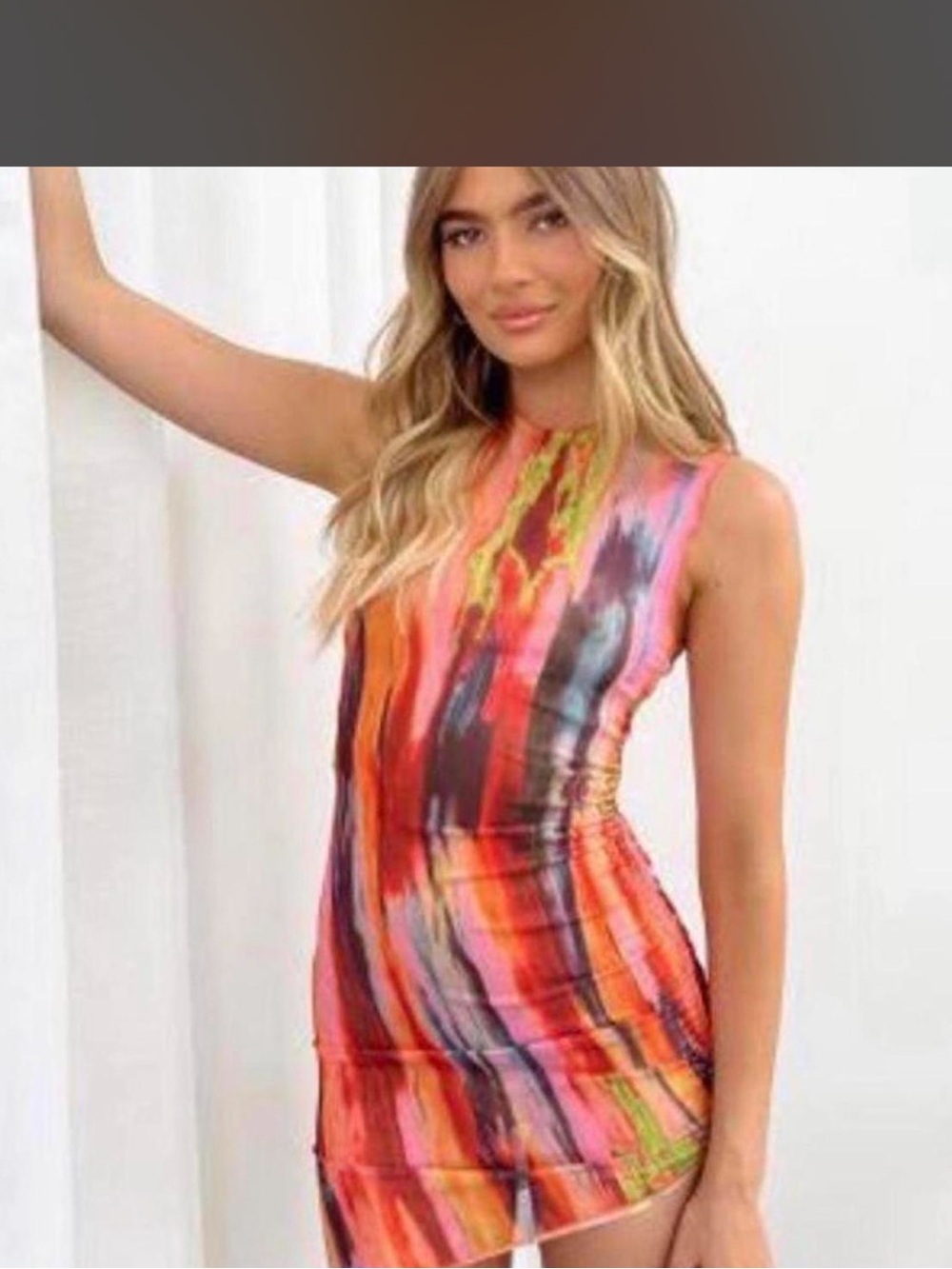 SNYDS Delilah Mesh Mini Dress